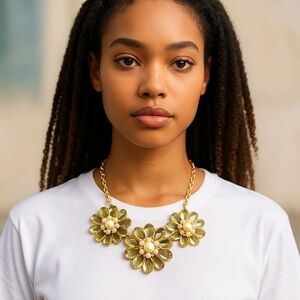 LENORA DAME FLORAL Necklace